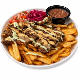 Carne Asada Con Tajadas