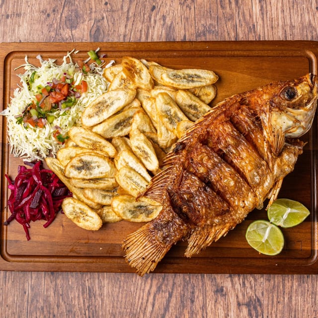 Whole Tilapia Fried Fish.