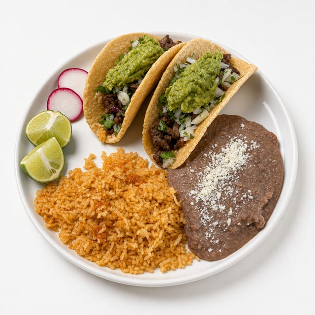 Two Taco Combo Plate.