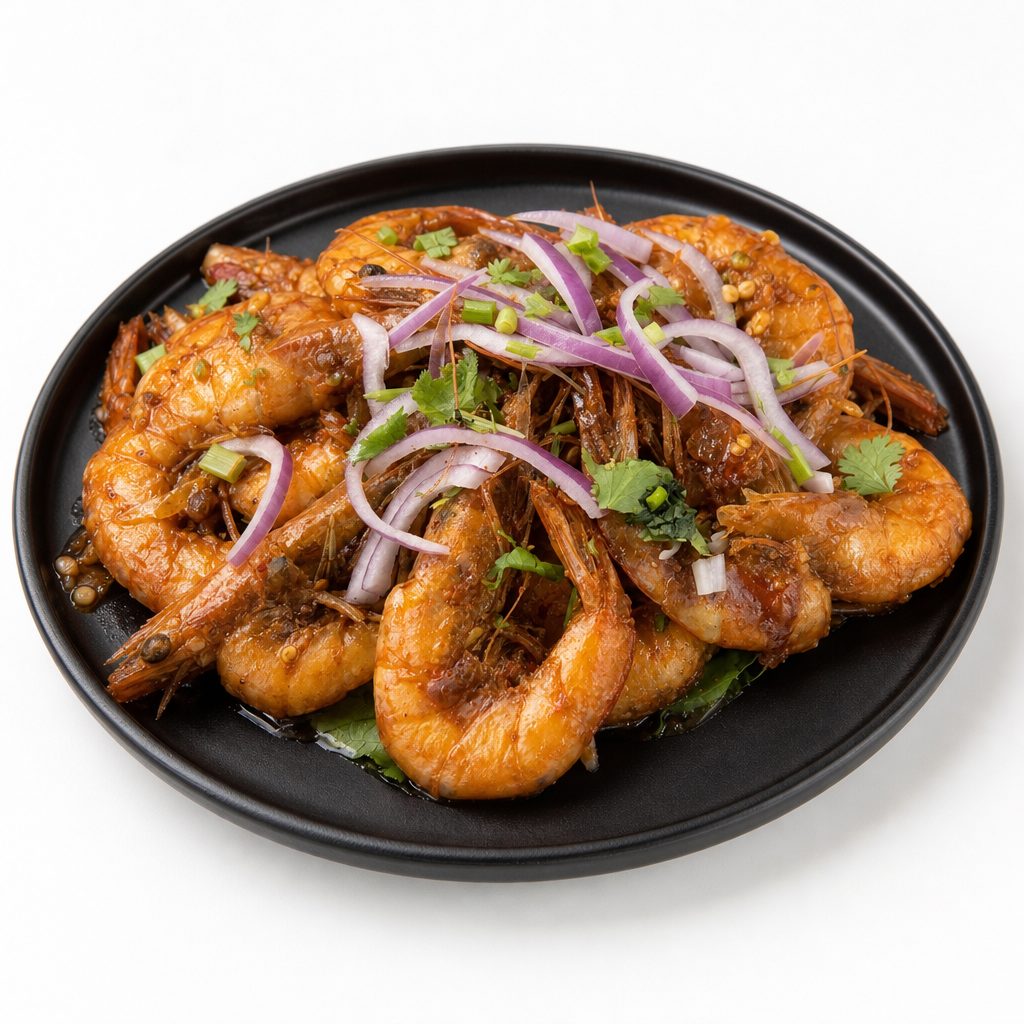 Large Spicy Shrimp.