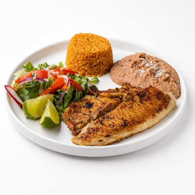 Grilled Tilapia ( Filete de pescado).
