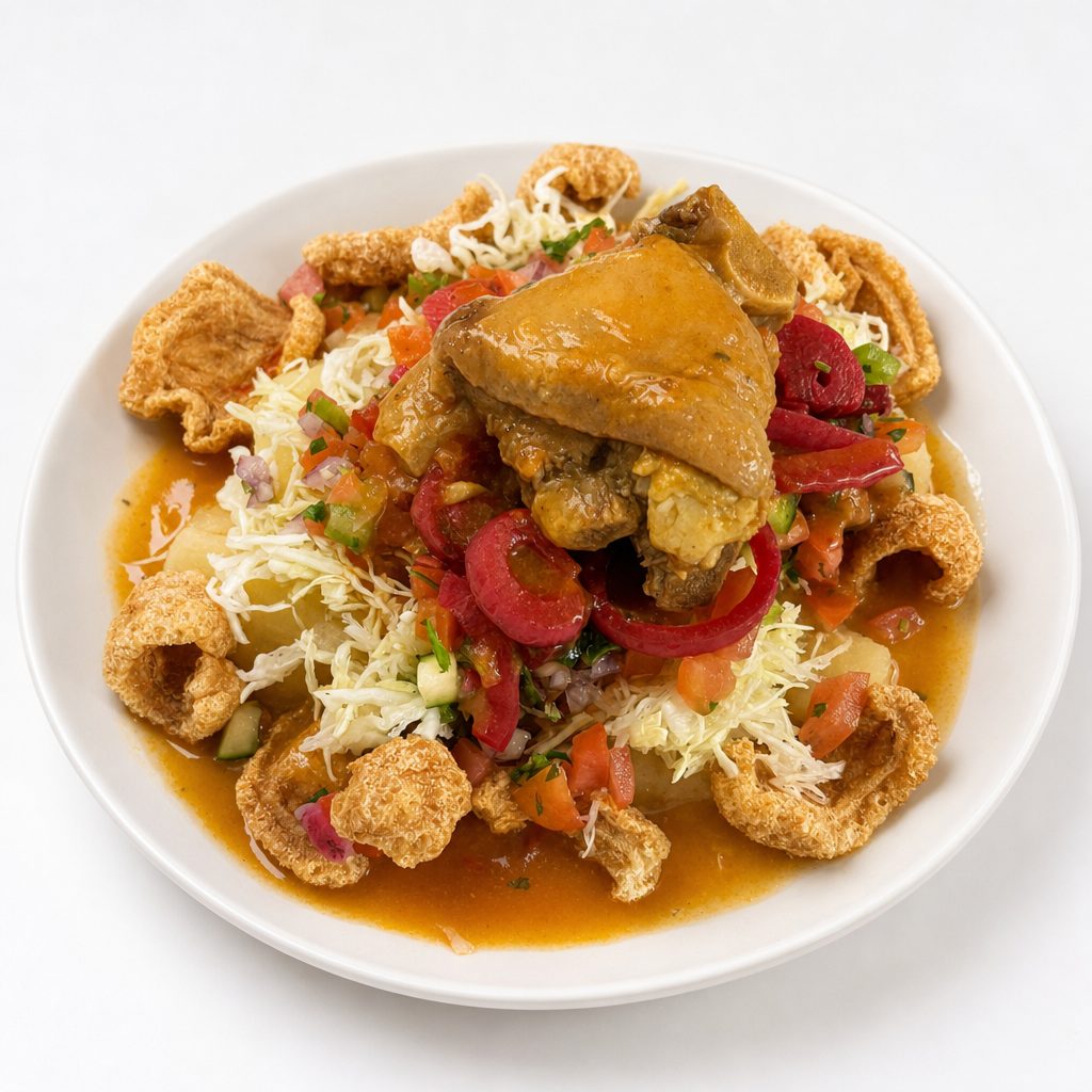 Yuca Con Chicharron.