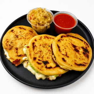 Pupusa - Seasoned Pork and Cheese