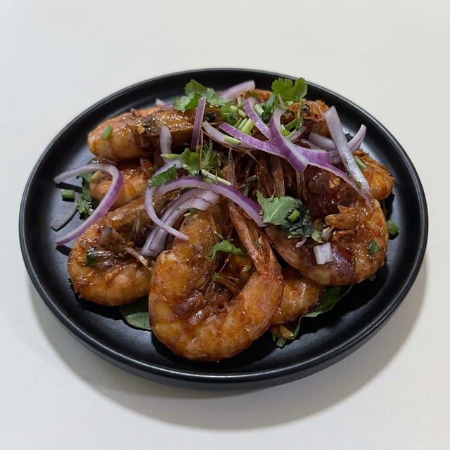 Large Spicy Shrimp.