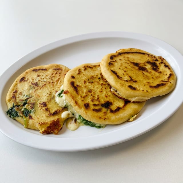 Pupusa - Spinach and Cheese (1).