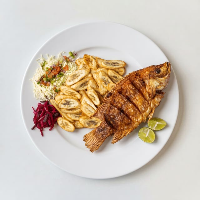 Whole Tilapia Fried Fish.