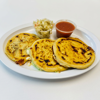 Pupusa - Seasoned Pork and Cheese