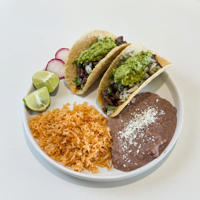 Two Taco Combo Plate.